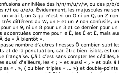 Screenshot of the Accessible DFA font